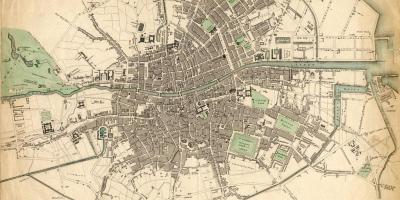 Harta Dublin în 1916