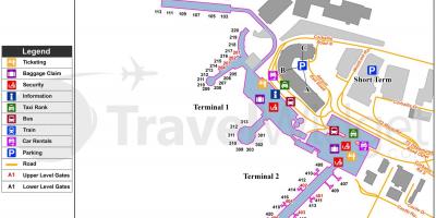 Dublin aeroport, parcare auto hartă