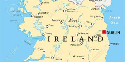 Irlanda, Dublin arată hartă