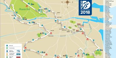 Dublin city marathon harta rutelor