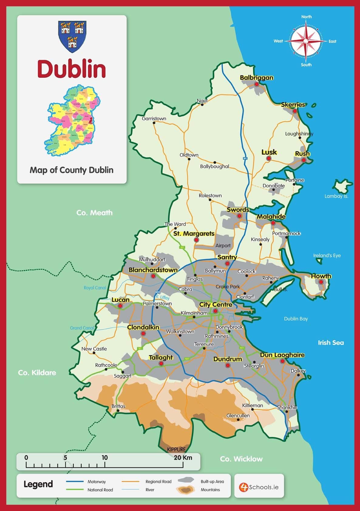 harta Dublin county