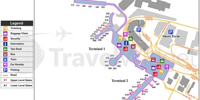 Dublin aeroport, parcare auto hartă