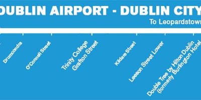 Aircoach se oprește hartă