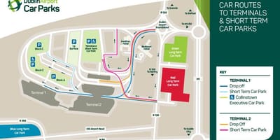 Harta Dublin airport terminal 2