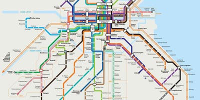 Harta autobuz din Dublin