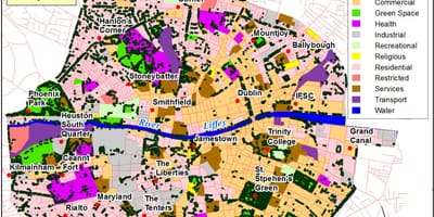 Dublin arată hartă zonele